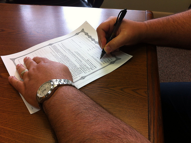 Signing Paperwork